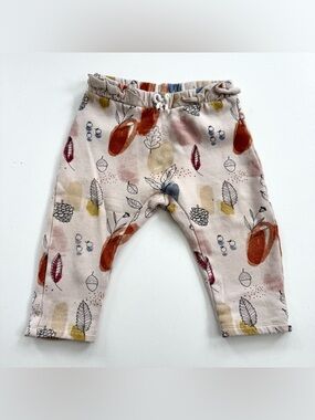 Zara Baby Girl Leaves Fall Autumn Acorn Graphic Pants Joggers Boho 12-18 months